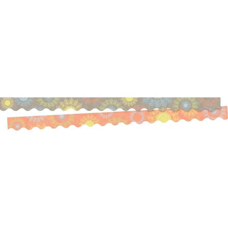 Barker Creek Mindfulness Sunset Double-Sided Scalloped Border, 26/set 4001